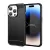 Carbon Case iPhone 14 Pro Max flexible gel back cover tok, fekete