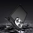 Carbon Case iPhone 14 Pro Max flexible gel back cover tok, fekete