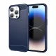 Carbon Case iPhone 14 Pro Max flexible gel back cover tok, kék