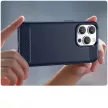 Carbon Case iPhone 14 Pro Max flexible gel back cover tok, kék