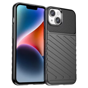 Thunder Case iPhone 14 Plus armored case tok, fekete