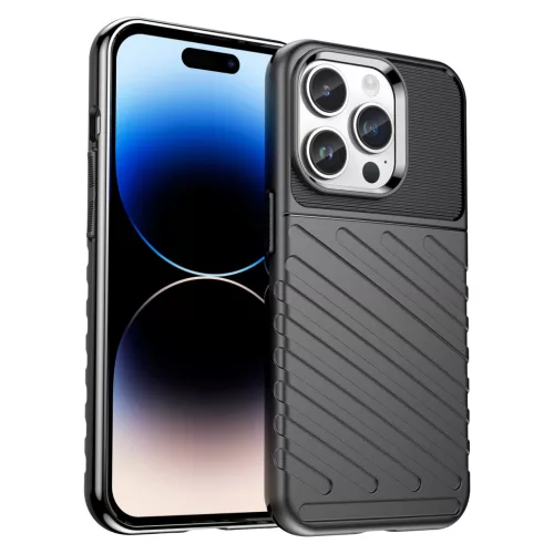 Thunder Case iPhone 14 Pro Max armored case tok, fekete