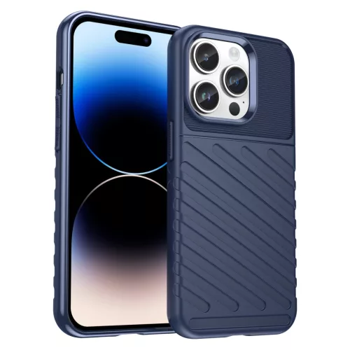 Thunder Case iPhone 14 Pro Max armored case tok, kék