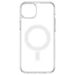 Clear Magnetic Case MagSafe iPhone 14 Plus tok, ezüst ring tok, átlátszó