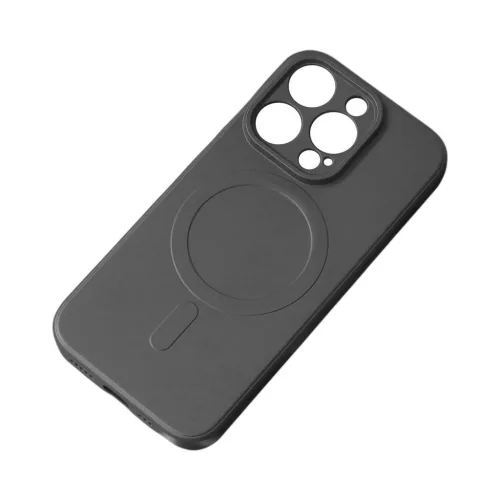 MagSafe Compatible Silicone Case iPhone 15 Plus Silicone Case tok, fekete