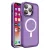 Magnetic Color Matte Case iPhone 15 Plus tok, lila