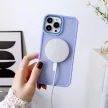 Magnetic Color Matte Case iPhone 15 Plus tok, lila