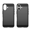 Carbon Case iPhone 16 Silicone Case tok, fekete