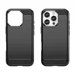 Carbon Case iPhone 16 Pro Max Silicone Case tok, fekete
