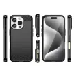 Carbon Case iPhone 16 Pro Max Silicone Case tok, fekete