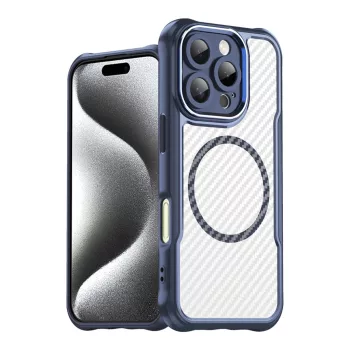   Leading Series MagSafe Silicone Case iPhone 16 Pro  tok, kék