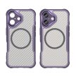 Leading Series MagSafe Silicone Case iPhone 16 tok, lila