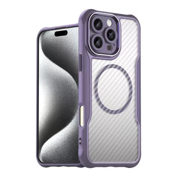   Leading Series MagSafe Silicone Case iPhone 16 Pro Max - tok, lila