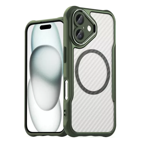 Leading Series MagSafe Silicone Case iPhone 16 tok, zöld