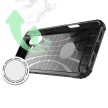 Hybrid Armor iPhone 16 Case tok, fekete