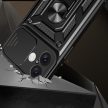 Hybrid Armor Camshield iPhone 16 Plus ütésálló hátlap, tok, fekete