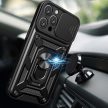 Hybrid Armor Camshield iPhone 16 Pro ütésálló hátlap, tok, fekete