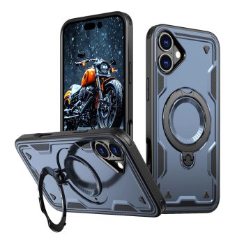   Hybrid Armor Trendy Case with MagSafe iPhone 16 Plus  tok, kék
