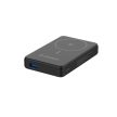 Powerbank Wozinsky WLWP-10KA0Y3S 22.5W PD Qi2 10000 mAh, with stand, 1x USB-A, 1x USB-C, fekete