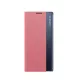 New Sleep Case Samsung Galaxy S25 Cover with Flip and Stand tok, rózsaszín