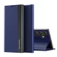 Sleep Case Pro Samsung Galaxy S25 Case with Flip and Stand tok, kék
