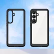 Outer Space Case with Gel Frame Samsung Galaxy S25 tok, fekete