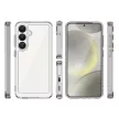 Outer Space Case with Gel Frame Samsung Galaxy S25 Clear tok, fekete