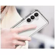 Outer Space Case with Gel Frame Samsung Galaxy S25 Clear tok, fekete