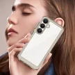 Outer Space Case with Gel Frame Samsung Galaxy S25 Clear tok, fekete