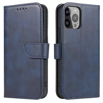 Magnet Case with Flip Samsung Galaxy S25 Plus tok, kék