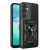 Hybrid Armor Camshield with Camera Cover and Metal Ring Samsung Galaxy S25 Plus tok, fekete
