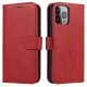 Magnet Case with Flip Samsung Galaxy S25 Ultra tok, piros
