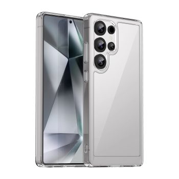   Outer Space Case Silicone Case with Gel Frame Samsung Galaxy S25 Ultra tok, átlátszó