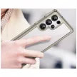 Outer Space Case with Gel Frame Samsung Galaxy S25 Ultra Clear tok, fekete