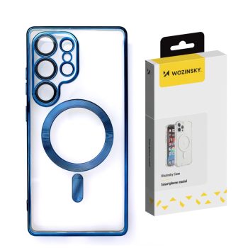   Wozinsky Electroplated Case Magsafe Samsung Galaxy S25 Ultra tok, kék