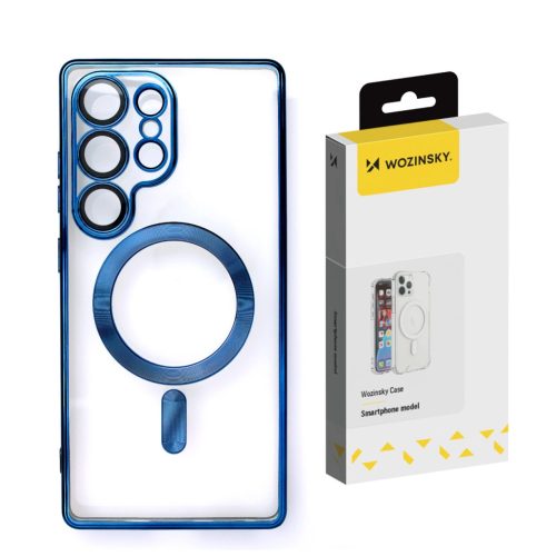 Wozinsky Electroplated Case Magsafe Samsung Galaxy S25 Plus tok, kék