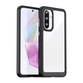   Outer Space Case Samsung Galaxy A56 Cover Flexible Frame tok, fekete