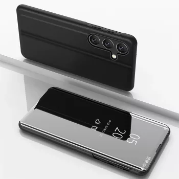   Clear View Case Samsung Galaxy A26 Cover with Flip tok, fekete