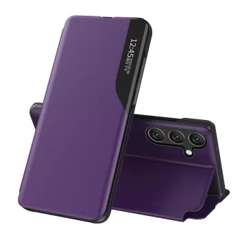   Eco Leather View Case elegant case with flap and stand function Samsung Galaxy A26 - tok, lila