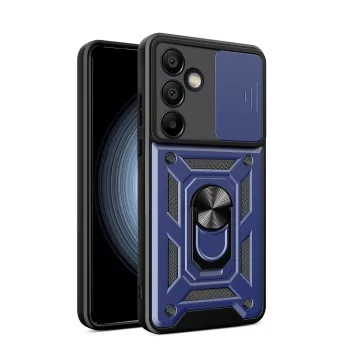   Hybrid Armor Camshield with Stand and Camera Cover Samsung Galaxy A26 tok, kék