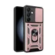 Hybrid Armor Camshield with Stand and Camera Cover Samsung Galaxy A26 tok, rózsaszín