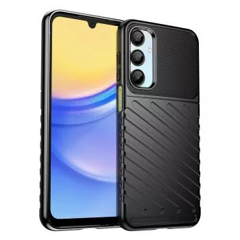   Thunder Case Samsung Galaxy A26 Silicone ütésálló tok, fekete