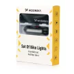 Wozinsky WSBLB2 első (400 lm) és hátsó USB-C kerékpárlámpa szett, fekete
