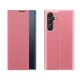 New Sleep Case Flip Cover Stand Function Samsung Galaxy A36 tok, rózsaszín