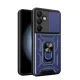 Hybrid Armor Camshield Stand and Camera Cover Samsung Galaxy A36 tok, kék