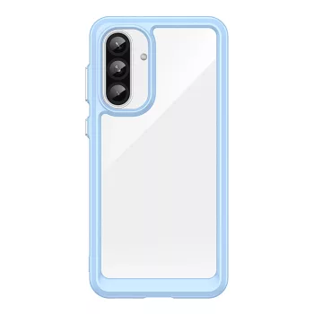   Outer Space Case Samsung Galaxy A36 Cover Flexible Frame tok, kék