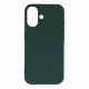 Liquid Silicone Case MagSafe iPhone 16e tok, zöld
