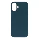 Liquid Silicone Case MagSafe iPhone 16e tok, kék