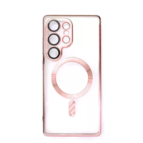 Electroplated Case MagSafe iPhone 16e tok, rózsaszín