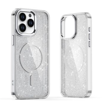 Glitter Case with MagSafe Samsung Galaxy A16 5G tok, fehér